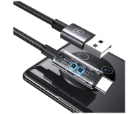 USAMS Kabel 66W 6A Fast Charging USB-C do USB-A 1,2m stalowy - 1569022 - zdjęcie 6